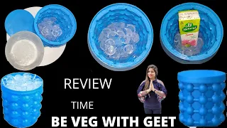ICE CUBE MAKER GENIE REVIEW + DEMO // UNBOXING OF  ICE CUBE MAKER ~BE VEG WITH GEET #GEET #icecube
