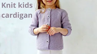 Knitting pattern "Cerri Cardigan" for children. Knitting child cardigan (review).