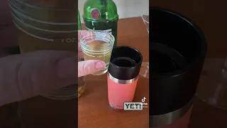 Yeti Rambler with a hotshot cap makes an incredible cocktail shaker.