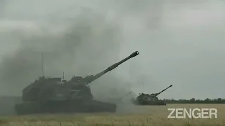 Russian Battery Of Msta-S Howitzers Unleashes Almighty Strike Against Ukrainian Targets