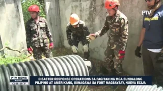 Disaster Response ops ng mga sundalong Pinoy at Amerikano, isinagawa sa Fort Magsaysay, Nueva Ecija