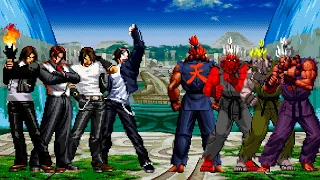 [KOF Mugen] Kyo Kusanagi Team vs Akuma Team