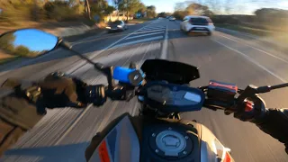 Yamaha MT-07 Agressive sound exhaust | POV RIDE [4K] #6