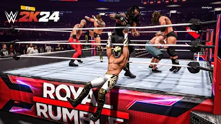 WWE 2K24 - 30 Man Epic Royal Rumble Full Match Gameplay!