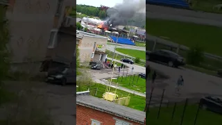 Пожар в Туринске.(2)