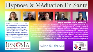 Hypnose et méditation de pleine conscience en santé (dialogue A. Bioy / F. Bourgognon) Partie 1