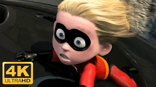 The Incredibles (2004) 100 Mile Dash, Dash Escapes Syndromes Henchmen (Remastered 4K 60FPS)