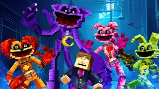 TODOS OS SMILING CRITTERS MUTANTES ME ATACARAM NO MINECRAFT !! ( POOPY PLAYTIME ) O FILME