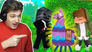 Wir finden das geheime FORTNITE LAMA in MINECRAFT! 😨