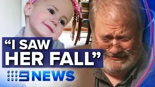 Grandfather charged after toddler plummets to her death | Nine News Australia