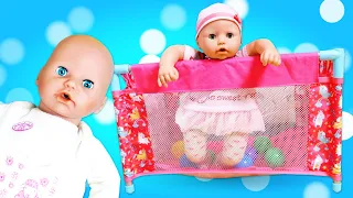 Vauvanuken varusteet - Baby Annabell -nuken leikkimatto ja leikkikehä. Vauvanuken ruoka-aika.