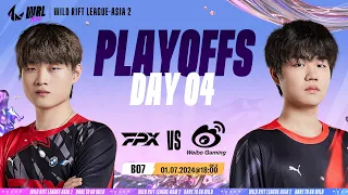 [EN] FPX vs WBG - PLAYOFFS STAGE DAY 4 WILD RIFT LEAGUE-ASIA 2 (BO7)