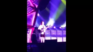 Angus with his signature walk - short clip of AC/DC Concert in Winnipeg Sep 17 2015