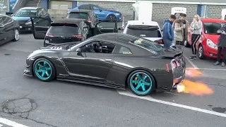 Modified Cars Leaving Car Meet - Rocket Bunny Silvia, LB Walk GT-R, Widebody Mustang, iPE Golf 7 R