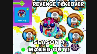 AGAR.IO MOBILE SEASON 4 PASS MAXED OUT!! | REVENGE TAKEOVER NEW EDITING STYLE