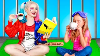 Mi Niñera es una Super Heroína || Harley Quinn Pobre VS Supergirl Rica