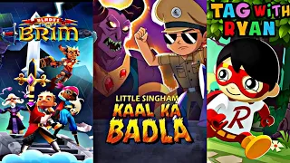 Little Singham Kaal Mobile Game | Blades of Brim | Tag With Ryan Mobile Gameplay 🤩🔥