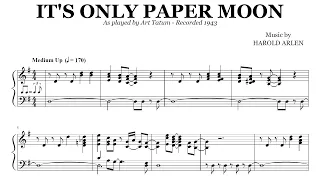 Art Tatum - It's Only Papper Moon | Jazz Piano Transcription