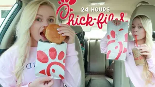 I ONLY ATE CHICK FIL A FOR 24 HOURS CHALLENGE !!