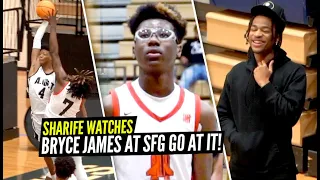 Sharife Cooper Watches BRYCE JAMES & SFG Go AT IT vs His OLD SQUAD!!