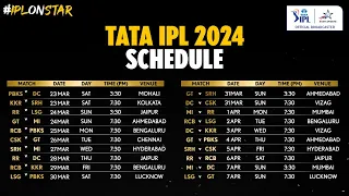 LIVE: TATA IPL 2024 Schedule Releases Today on Star Sports