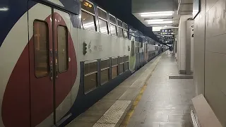 Départ a contresens d'un Z20500 transilien/IDFM du RER D en gare de Paris Gare de Lyon