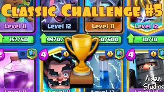 12 Win Classic Challenge #5 using Goblin Giant Sparky #clashroyale