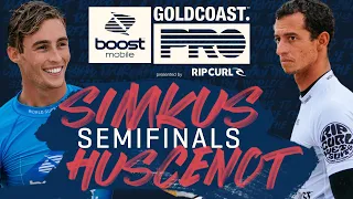 Maxime Huscenot vs Sheldon Simkus | Boost Mobile Gold Coast Pro -Semifinals Heat Replay