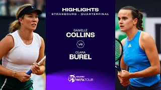 Danielle Collins vs. Clara Burel | 2024 Strasbourg Quarterfinal | WTA Match Highlights