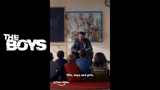 Billy Butcher holds a story hour for children at school | The Boys | Prime Video