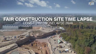 FAIR Construction Site Time Lapse - Longterm Dronelapse