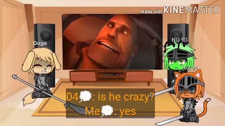 characters cut from undertale reacts to meet the Spy and meet the medic (fixed)