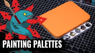 How to use Painting Palettes for Thinning your Paints and painting like a Pro