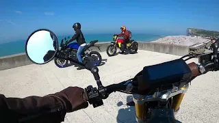 Caballero 125 à la plage, ballade de 400 km à travers le pays de Caux et un bout de Normandie