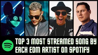 Top 3 Most Streamed EDM Songs By Each EDM Artist on Spotify Part 2
