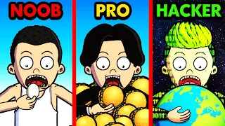 NOOB vs PRO vs HACKER FOOD FIGHT