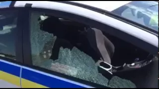 Обстріляна патрульна машина у Мукачеві