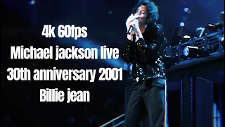 Michael jackson live MSG 2001 billie jean (4k 60fps)