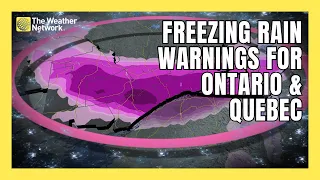 Freezing rain warnings issued for parts of Ontario and Quebec