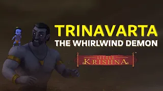 Trinavarta - The Whirlwind Demon killed by Little Krishna