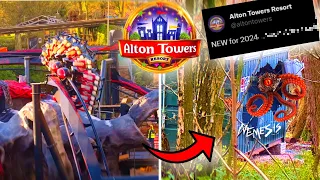 NEW To Alton Towers For 2024... | NEMESIS Construction!