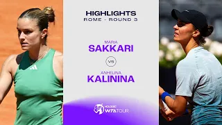 Maria Sakkari vs. Anhelina Kalinina | 2024 Rome Round 3 | WTA Match Highlights