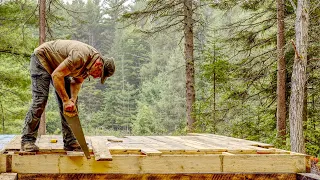 Plumbing My Off Grid Log Cabin in the Forest, Waterproofing a Root Cellar