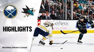 NHL Highlights | Sabres @ Sharks 10/19/19