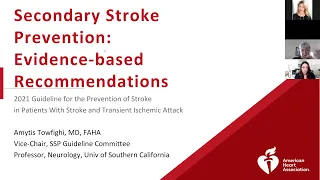 Secondary Stroke Prevention: Evidence-based Recommendation