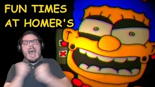 THE SIMPSONS HAVE TURNED INTO FNAF ANIMATRONICS!! | Fun Times at Homer's (Nights 1 and 2)