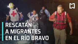 Rescatan a dos migrantes en el Río Bravo - Las Noticias