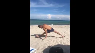 Guy Accidentally Lands Backflip In A Split