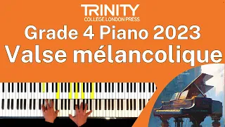 TRINITY Grade 4 Piano 2023 - Valse mélancolique (no. 11 from 12 Albumblätter, op. 16) (Maykapar)