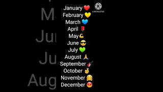 Choose your birthday 🎂 Month 🤩🥰😍🥰🤩 #trending #youtubeshorts #art #viral #video #shorts